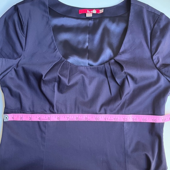 Boden•geometric•navy/purple sheath dress•sz 10 - Picture 9 of 10